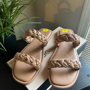 BCBGeneration tan colored sandals. New in box